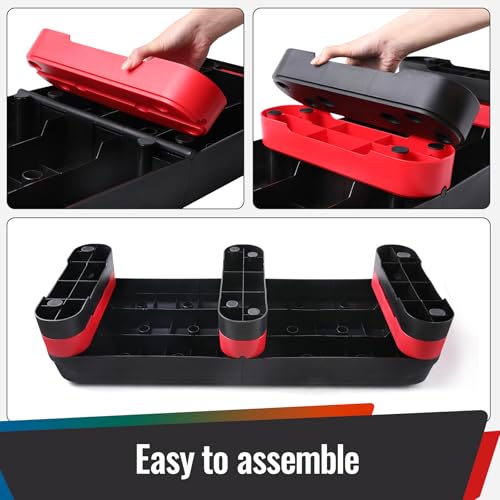 33.5" Foldable Aerobic Step Platform for Home Workout, 3 Heights