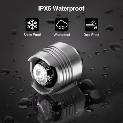 Rechargeable Clog Lights 2PCS, LED Shoe Clip Flashlight with 3 Modes, Waterproof Shoe Charm Accessories for Walking, Running, Camping – Adults & Kids (6 Colors) - color: Silver