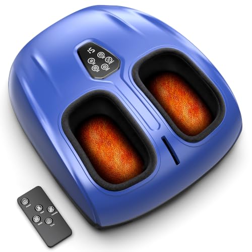 Shiatsu Foot Massager for Neuropathy with Heat and Remote Control - color: Sky Blue, style: Sky Blue