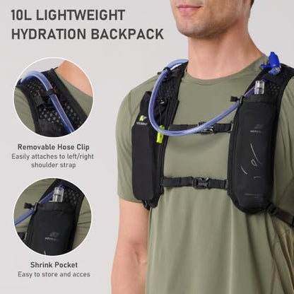 N NEVO RHINO Hydration Backpack,Lightweight Water Backpack with 2L Bladder - color: 9307-White
