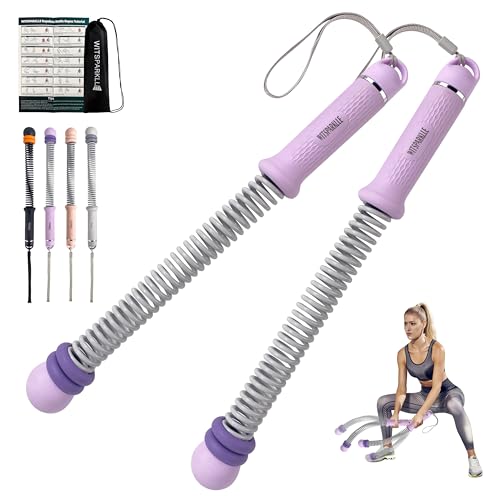 Portable Adjustable Ropeless Battle Ropes with Purple - color: Purple