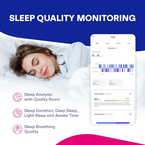 OCTANDRA Active 2 VeryFit Fitness Tracker Heart Rate SpO2 Blood Oxygen Saturation Sleep Monitor 1.05" Screen Activity Step Counter Pedometer IP68 Waterproof Smart Watches for Men Women (Grey) - color: Porpoise Grey