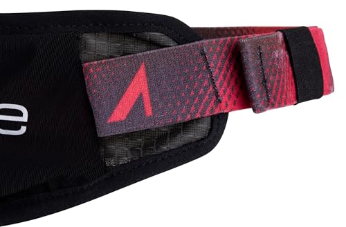 UltrAspire Lumen Collection Waist Light Belt | Lightweight & Water Resistant - 400Z 3.0, Black/Red