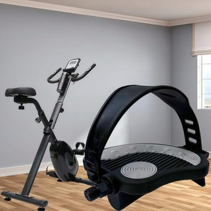 YBEKI Pro-Grade Exercise Bike Pedals with Adjustable Straps - 9/16" & 1/2" Spindle for Indoor Peloton/Schwinn/Spin Bikes | Heavy-Duty PP Plastic & PVC Straps + 500lb Capacity - color: 9/16 spindle