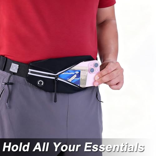 RJ-Sport Race Number Belt Bib Holder with Runner Pouch (Hot Pink) - color: 06 Hot Pink