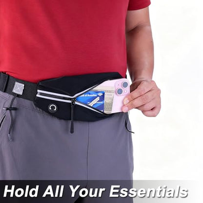 RJ-Sport Race Number Belt Bib Holder with Runner Pouch (Hot Pink) - color: 06 Hot Pink