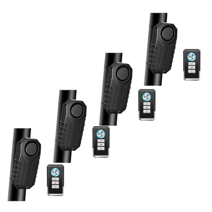 Bike Alarms,Bike Alarm Anti Theft, Bicycle Alarms with Remote,113dB Super Loud Bicycle Vibration Motion Sensor Siren Anti Theft Security System IP65 Waterproof, 4Pack - color: Bike Alarm with WL03C Remote, size: 4PK