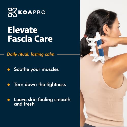 KOA KOAPRO Fascia Massage Tool Blaster for Cellulite, Deep Tissue Massager for Knots - All-in-One Full Body Massage, Facia Blaster, Neck and Back Massager, Deep Tissue Muscle Massagers - style: Original Blue