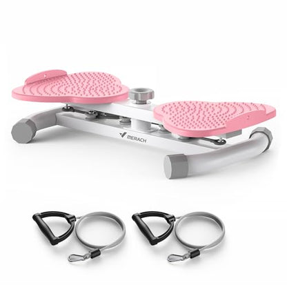 MERACH Waist Twister Machine Exercise, Ab Twist Board,300 lbs Capacity - color: Pink