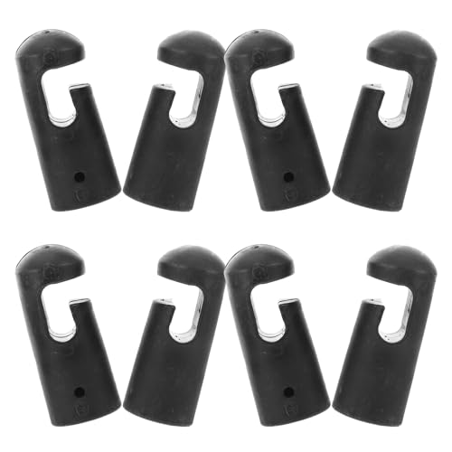 8 Pack Trampoline Pole Caps Replacement Trampoline Pole Covers for Safety Net Tops Plastic Tube Caps for Net Poles Parts for Installation and Repair