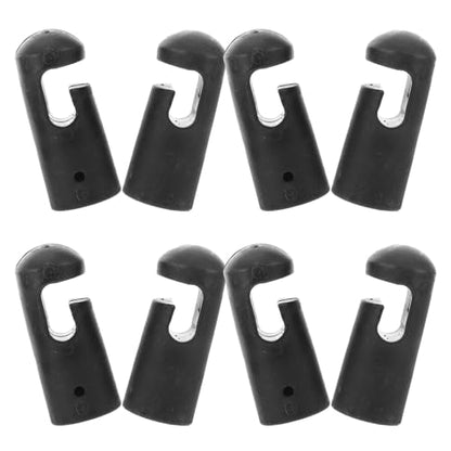 8 Pack Trampoline Pole Caps Replacement Trampoline Pole Covers for Safety Net Tops Plastic Tube Caps for Net Poles Parts for Installation and Repair