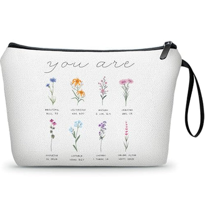 Christian Floral Bible Verse Inspirational Gifts Makeup Bag for Women - color: Christian-2