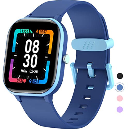Kids Fitness Tracker Watch, IP68 Waterproof Smart Watch - color: Blue