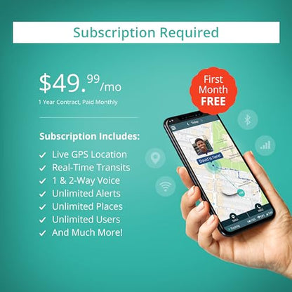 AngelSense GPS Watch for Teens & Elderly - Autism, Special Needs, Dementia - color: Watch Monthly Subscription Required