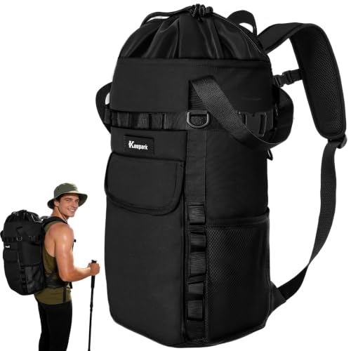 Arborist Climbing Rope Bag - Large Capacity Tree Ropes Storage Bags, Waterproof Oxford Outdoor Rock Climbing Gear Backpack With Adjustable Shoulder Straps & Hand Straps - Black - color: Black