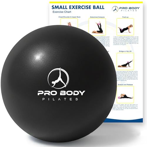 ProBody Pilates Ball Small — 9 Inch Small Exercise Ball - color: Black