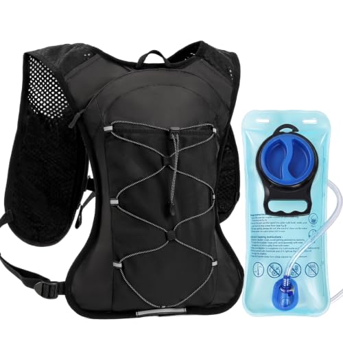 Hydration Backpack, Lightweight Water Backpack, Adjustable Running Vest - size: 2L Water Bag