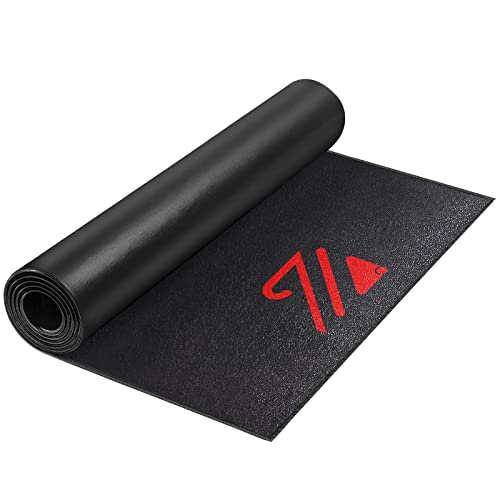 BUCKLOS Treadmill Mat for Hardwood Floors/Carpet/Tile 6mm Thick - Exercise Equipment Mats for Peloton/Nordictrack Indoor Cycling Under Floor/Hard Wood/Concrete Protect - size: 36"W x 84"L x 0.25"Th