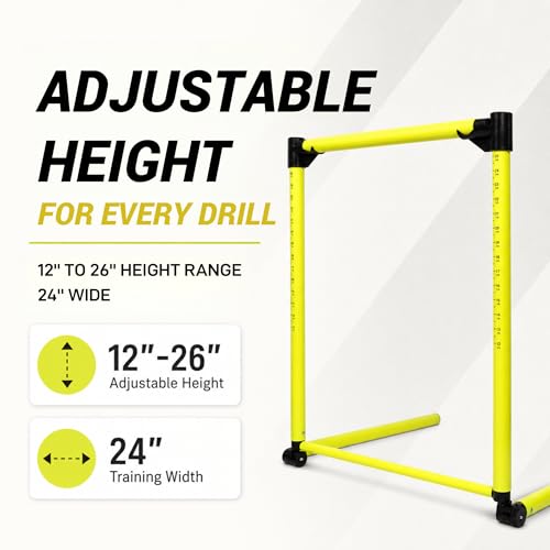 3Pcs Adjustable Height Hurdles Training Equipment, Hurdles Track and Field