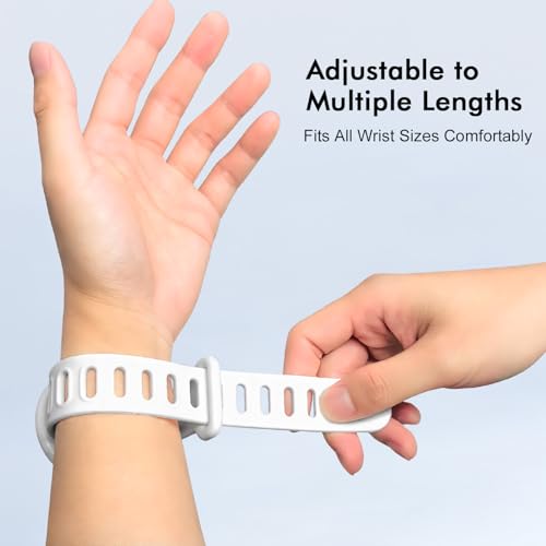 360° Rotatable Magnetic Wristband Cell Phone Holder – Upgrade Anti-Drop Forearm Running Armband for Men & Women, Compatible with magsafe iPhone 16 15 14 13 12 Pro Max Plus Mini (White-L) - color: White-Big