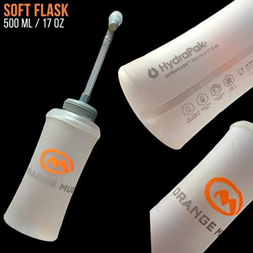 Orange Mud Soft Flask 500ml 17oz Hydration Bottle Running Trail