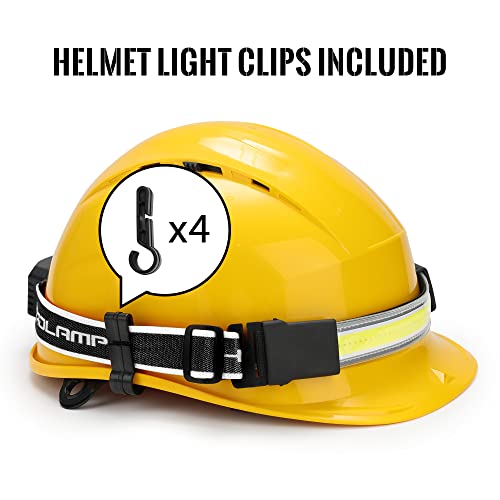 Adelante LED Headlamp Flashlight, 1000LM 230Wide-Beam USB Rechargeable Head Light with Taillight(Individual Control) & 8 Clips Waterproof Headlight Headlamps for Running and Camping (2 Pack, Black) - color: Black, size: 2 pack