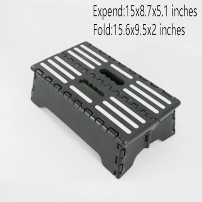 Portable Folding Step Riser for Elderly/Adults/Kids,High Riser Step Easy Transport,Foldable Stepping Stool Step Stool for Car/Kitchen/Bath,5 inch High Large Platform