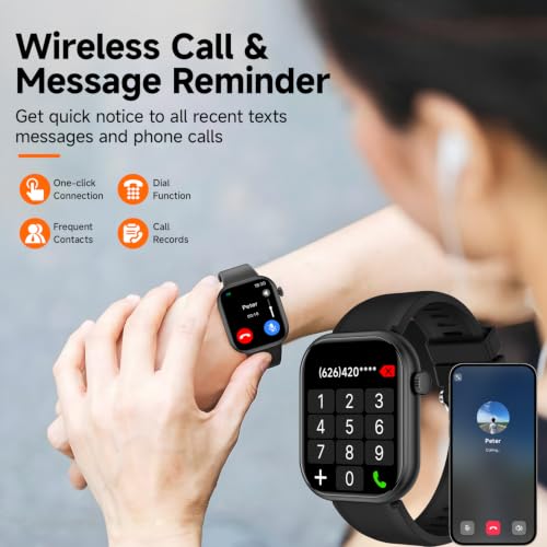 Fitness Tracker Smart Watch,100+ Sport Modes,Life Waterproof, Pedometer Step Tracking,Call & Message Push,Sedentary Reminder,2.01" Screen,Magnetic Charging for Android iOS Phone (Gold) - color: Gold