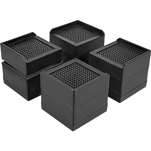 BTSD-home Adjustable Bed Risers 1 or 3 Inch - color: 3 Inch-square
