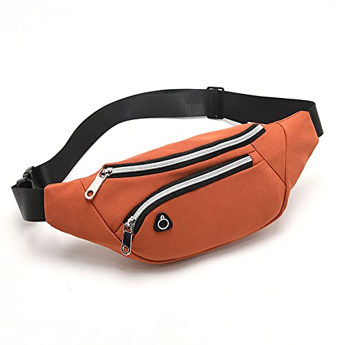 Waist Pack Bag for Men&Women - Fanny Pack for Workout Traveling Running. - color: (With headphone hole)Yellow