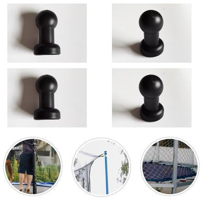 8 Pack Trampoline Poles Cap Replacement Trampoline Enclosure Pole Top Cap Protective Cover Ends Toppers for Trampoline Frame Poles 1 Inch Enclosure Straight Tube Trampoline Safety Enclosure Net