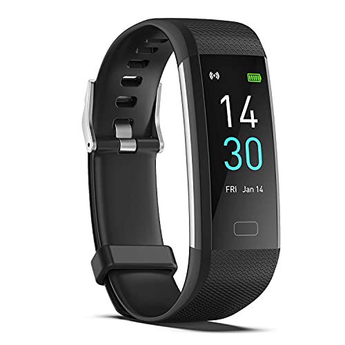 Fitness Tracker with Step/Distance/Calories Counter for Women Men - color: Black