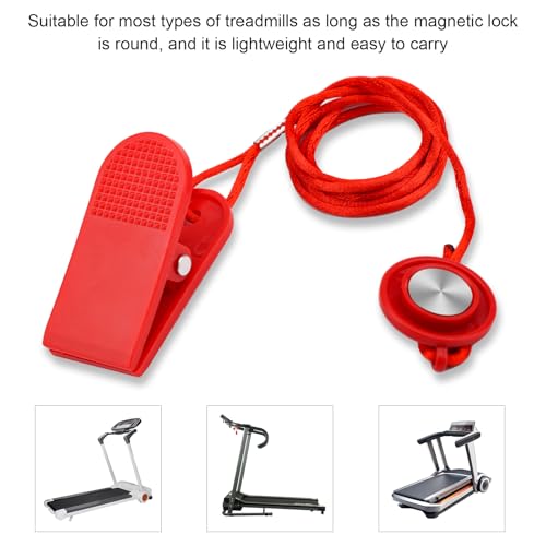 NQEUEPN 2pcs Universal Treadmill Magnet Safety Key, Emergency Stop Lock Magnetic Safety Switch Replacement for Most Running Machines - color: red, size: 41.3"D x 1.06"W x 2.24"H”, style: style A