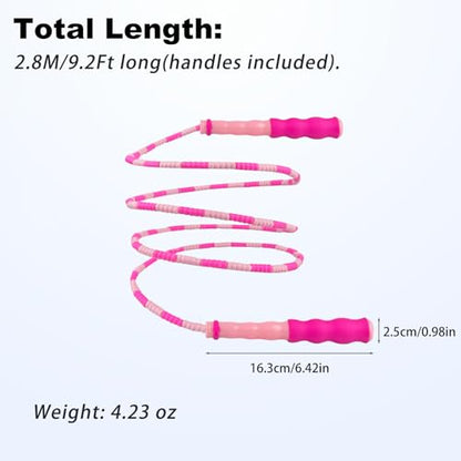 BIRDDIE Soft Beaded Jump Ropes For Kids, Adoult Fat Burning Fitness - color: 12 Pack