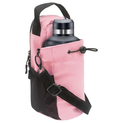 Magnetic Gym Bag for Men & Women Magnetic Water Bottle Holder Small Gym Accessories Crossbody Bag for Fitness Lovers - color: Pink
