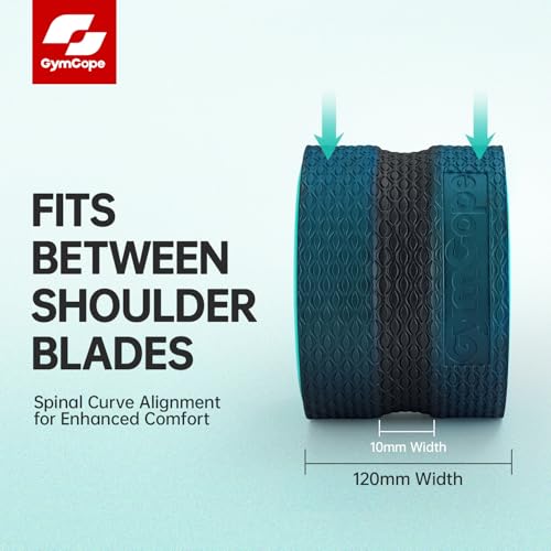 GymCope Back Roller Wheel 6 Inch Spine-Safe Groove, for Yoga Pilates Gym - color: Mint Green, size: 6"