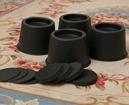 BTSD-home Round Bed Risers 3 Inch - color: 3 Inch, size: 4 Pack