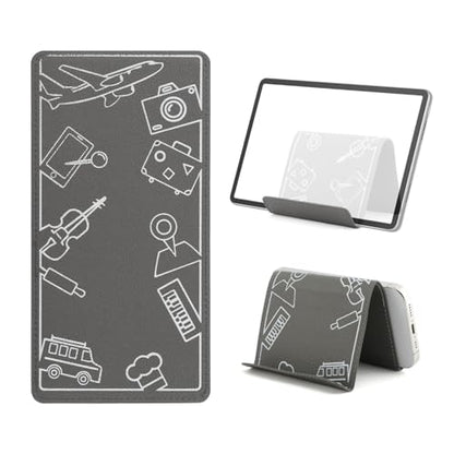 Airplane Phone Holder, Flexible Silicone Phone Holder - color: Grey