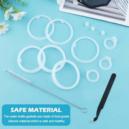 14 Pcs Water Bottle Gasket Replacement for Thermoflask 24oz/32oz/40oz/64oz, Leak-Proof Silicone Seal O Ring forWater Bottle Straw Lid, Chug Lid, Chug Spout