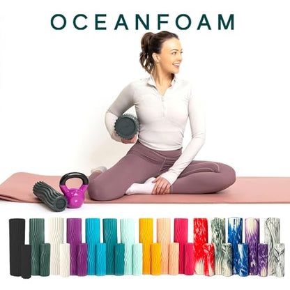 Oceanfoam Ripple Roller - Small Foam Roller for Physical Therapy (Hunter) - color: Hunter