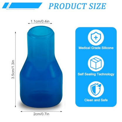 Shudyear 10Pcs Replacement Bite Valve for Hydration Pack Bladder - Leakproof Self-Sealing Silicone Mouthpieces