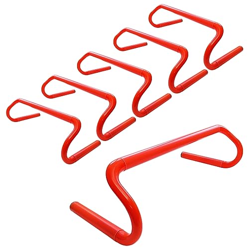 6pcs Agility Speed Training Hurdles- High Detachable Agility Training Hurdles Save Space- Sports Practice Equipment for Athletes, Soccer, Football, Basketball