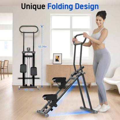 ERGOLIFE Stair Stepper with Adjustable Resistance, Stair Climber for Home