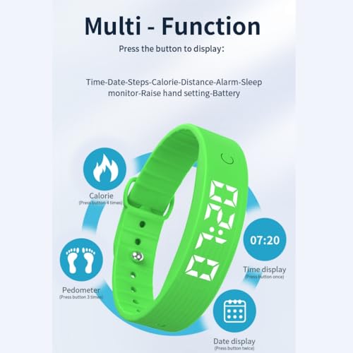 Fitness Tracker No Bluetooth No App No Phone Required Fitness Watch Pedometer Watch with Steps Calories Sleep Tracker for Man Women - color: Black