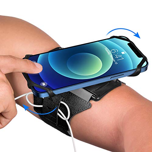 VUP Running Armband 360°Rotatable for iPhone 16/15/14/13/Pro Max/Pro/Mini, Fits All 4-6.7 Inch Smartphones, with Key Holder Phone Armband for Running Hiking Biking (Pack of 10) - color: Black, size: Armband-10 Pack
