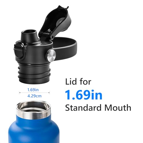 XACIOA Replacement Flip Lid for Hydro Flask Standard Mouth Bottle, 2Pack