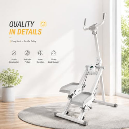 Stair Stepper with LCD, Foldable 300 lb Cardio Machine for Home