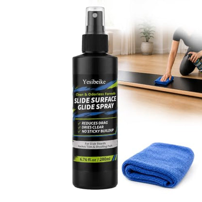 6.76 fl oz Slide Surface Glide Spray Kit, Odorless Glide Polish to Help Reduce Drag on Slide Boards, Hockey Tiles, Shooting Pads, Air Hockey & Shuffleboard Tables