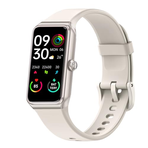 Fitness Tracker with 24/7 Heart Rate,Blood Pressure Sleep Tracking,104 Sports Modes Calories Smart Watch,IP68 Waterproof Step Counter Activity Trackers Pedometer for Android&iPhone Women Men (Beig)