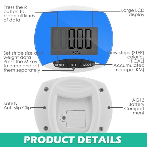 Copkim 24 Pcs Pedometer for Walking Bulk - color: Mixed Colors